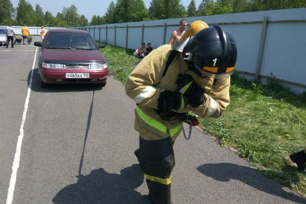 В Прокопьевск съехались пожарные со всего Кузбасса, чтобы выявить лучших