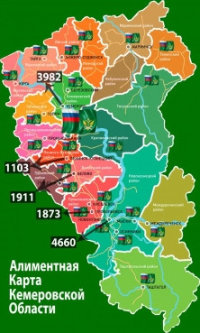 В Кузбассе приставы составили алиментную карту региона