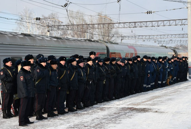 Сводный отряд кузбасской полиции отправился в командировку на Северный Кавказ