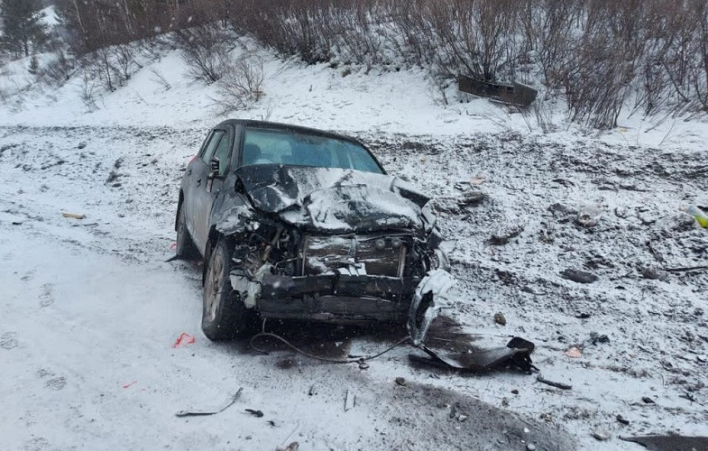 В Кузбассе водитель не справился с управлением, 2 человека погибли
