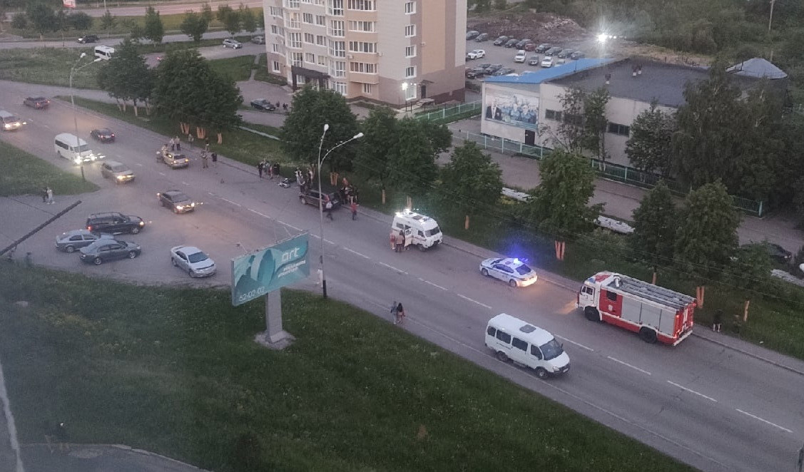 В Прокопьевске в ДТП пострадал несовершеннолетний мотоциклист