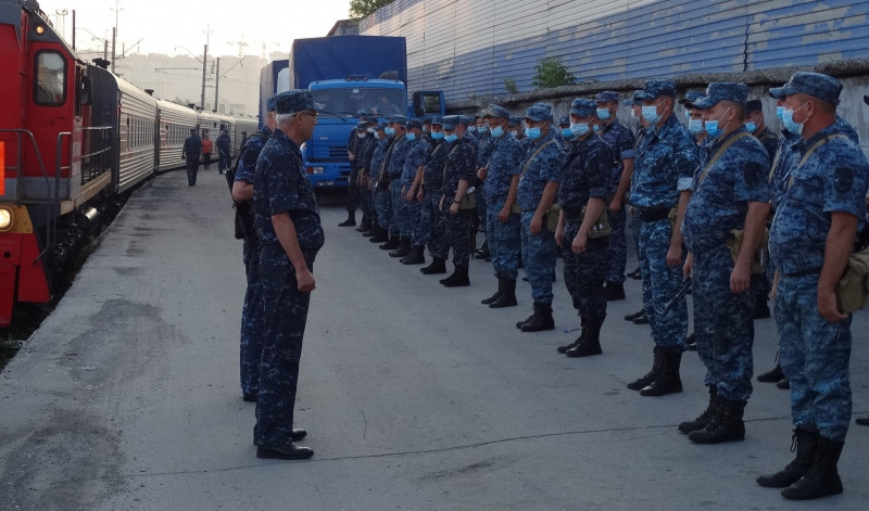 Сводный отряд полиции вернулся в Кузбасс из служебной командировки