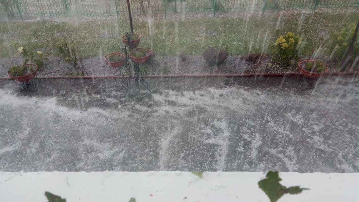 "Уничтожил все": в Прокопьевском районе прошел ледяной ливень