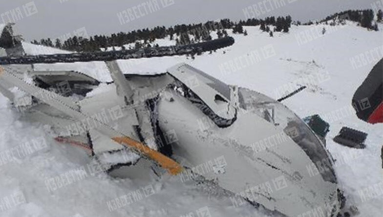 В Таштагольском районе разбился вертолет