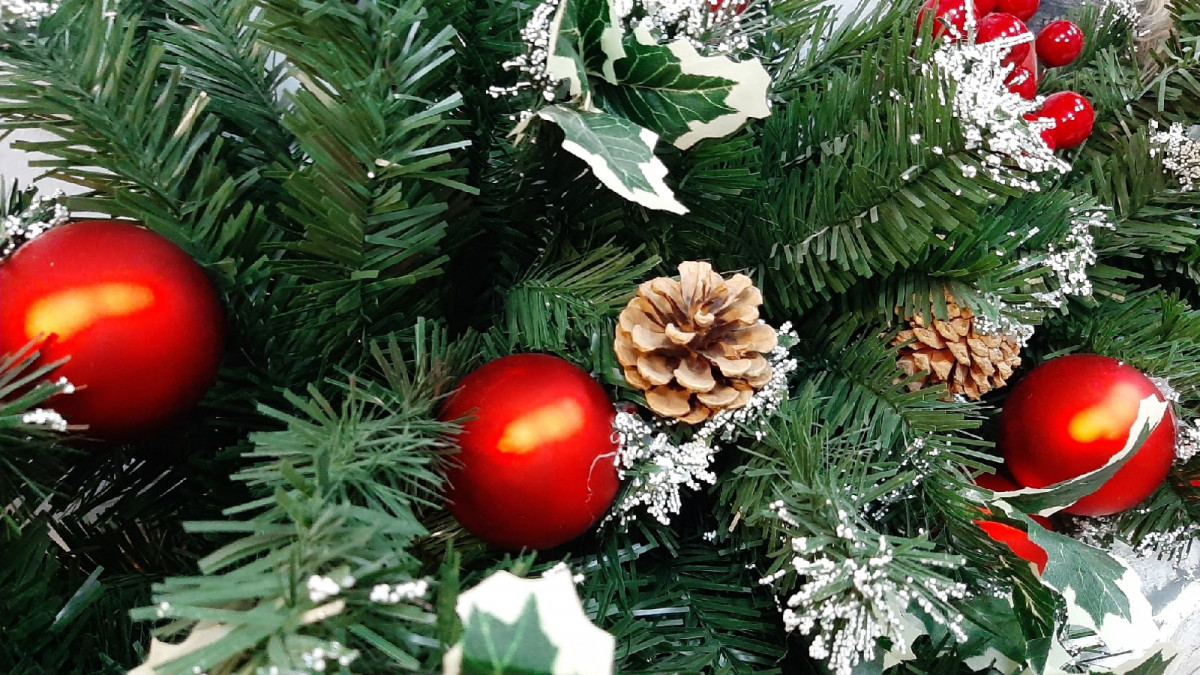 Прокопчан с новым годом поздравляют Дед Мороз и Снегурочка