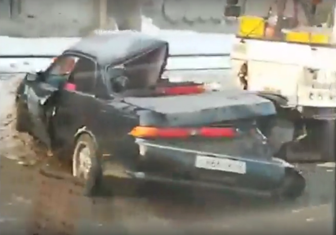 ДТП в Кузбассе: легковушка столкнулась с маршруткой