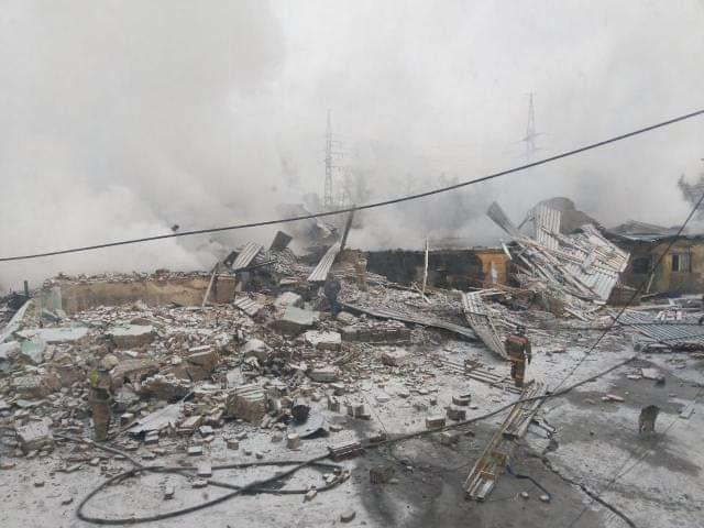 Крупный пожар произошел в Прокопьевске