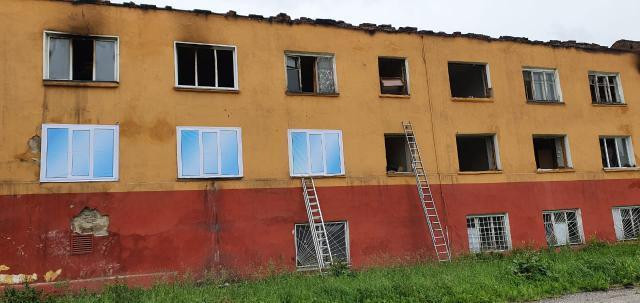 Сгоревшее на Тыргане жилое здание сносить не будут