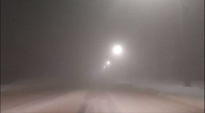Кузбасс накрыл густой туман