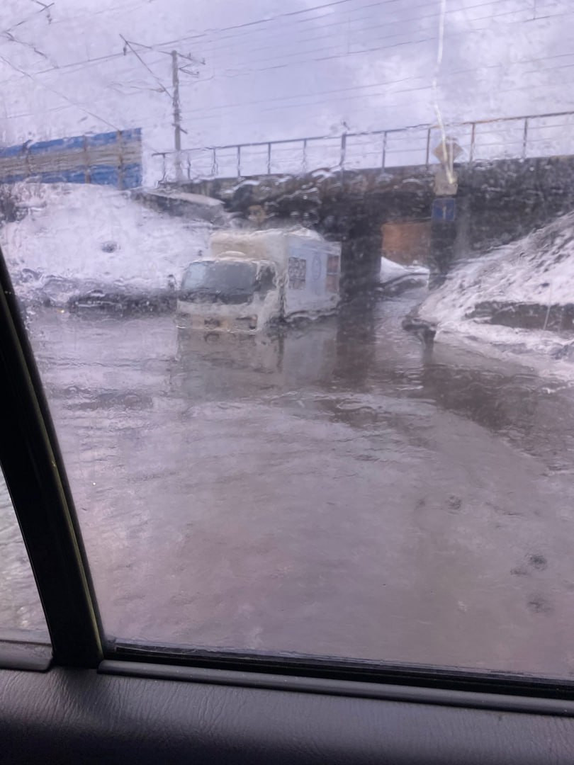 Дороги Прокопьевска оказались под водой