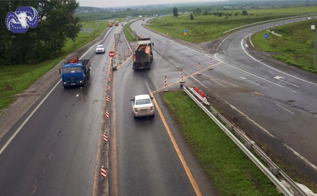 В связи с ремонтом на кузбасской трассе изменится движение автотранспорта