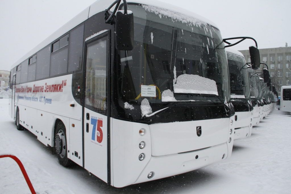 На дороги Кузбасса выйдут 28 новых современных автобусов марки НЕФАЗ