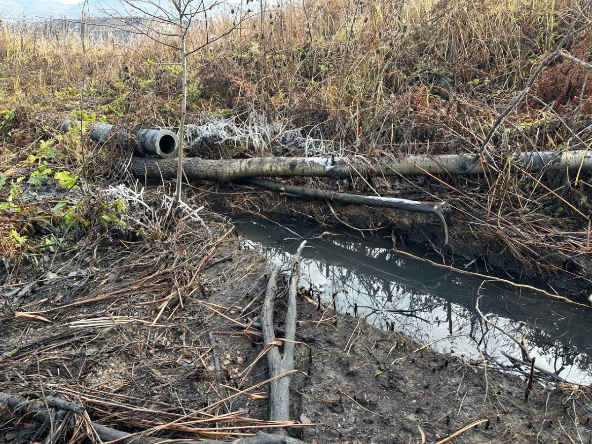 В Кузбассе предприятие сливало загрязнённые сточные воды на сельхозземли