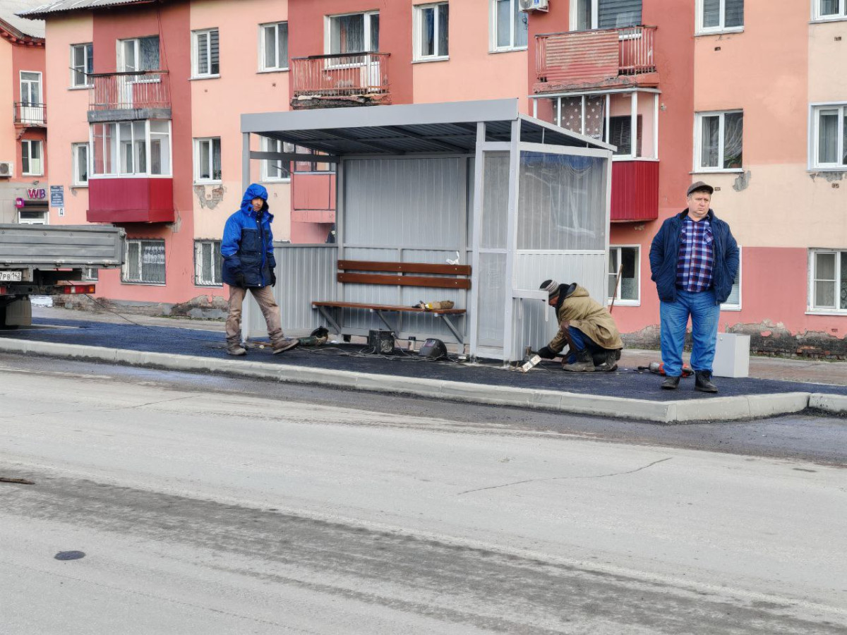 В Прокопьевске по просьбе жителей установили автобусные остановки