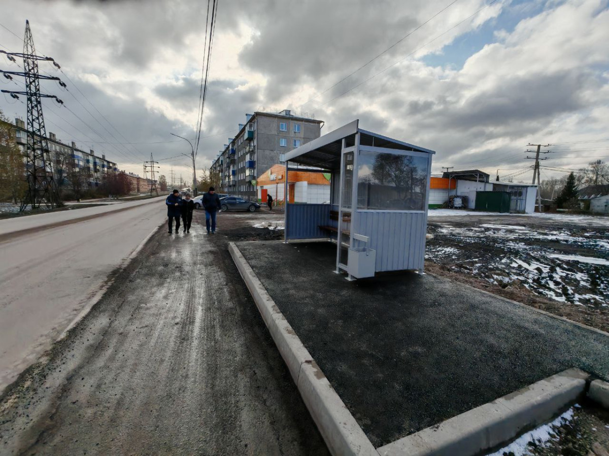В Прокопьевске по просьбе жителей установили автобусные остановки