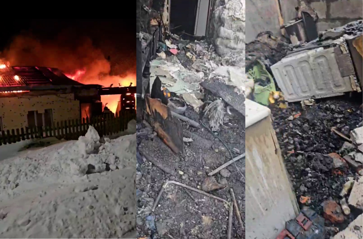 Страшный пожар уничтожил частный дом 31 декабря. Жители организовали сбор средств