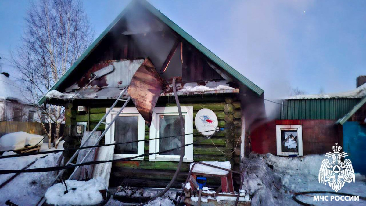 В Прокопьевске произошёл пожар в частном доме на ул. Углекопская