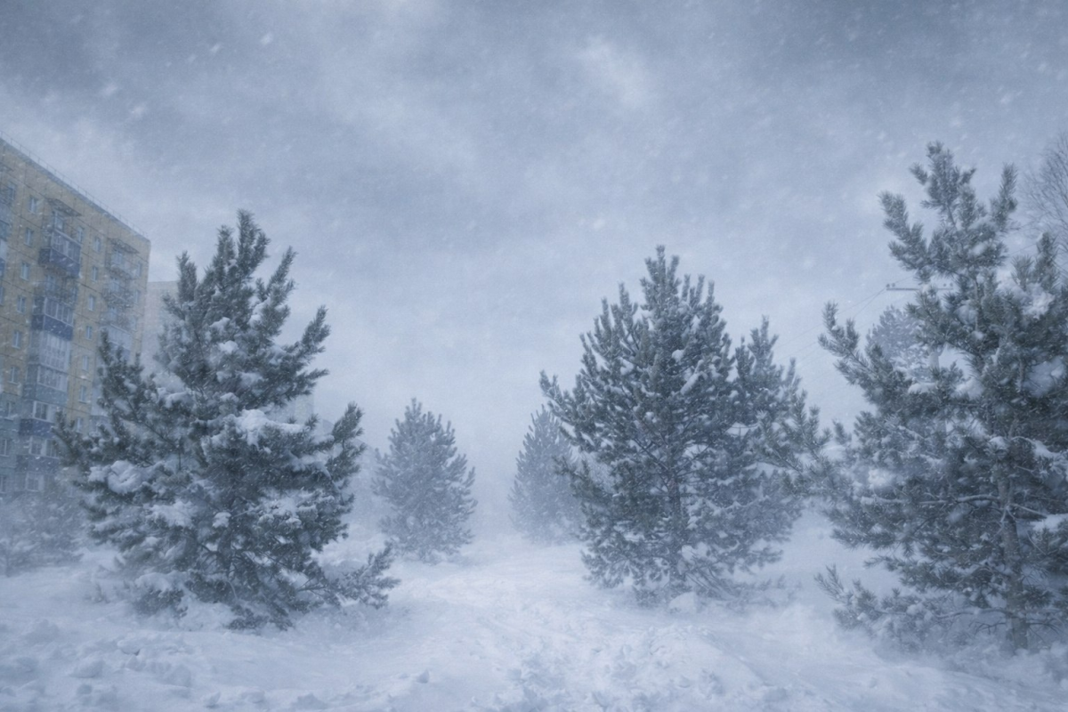 Мороз под -20 и шквалистый ветер ожидается в Кузбассе в четверг