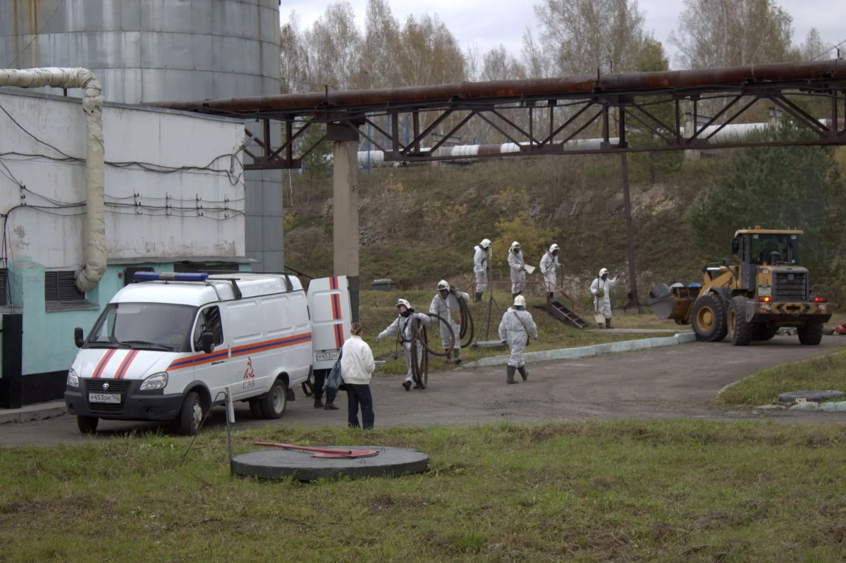 В Прокопьевске ликвидировали последствия розлива мазута