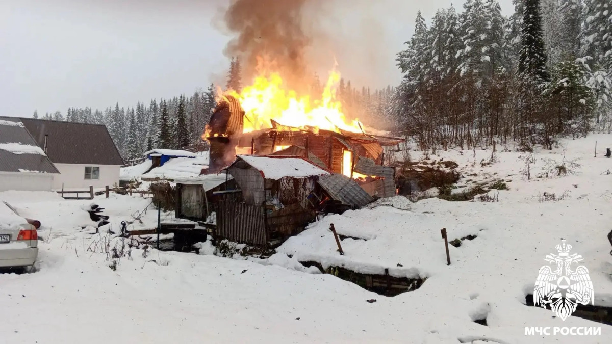 В Кузбассе на пожаре погибли двое детей В Кузбассе на пожаре погибли двое детей