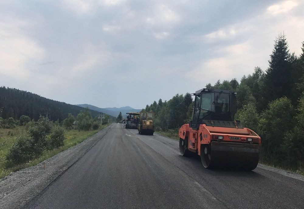 На участке дороги  Кузбасс - Горный Алтай завершается масштабный ремонт
