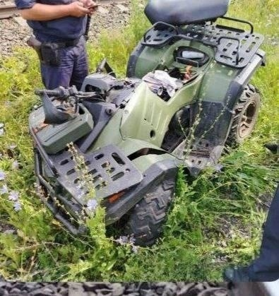 В Кузбассе грузовой поезд столкнулся с квадроциклом