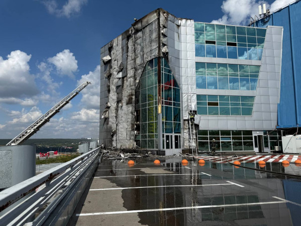 В Кемерове горел ТЦ "Лапландия"