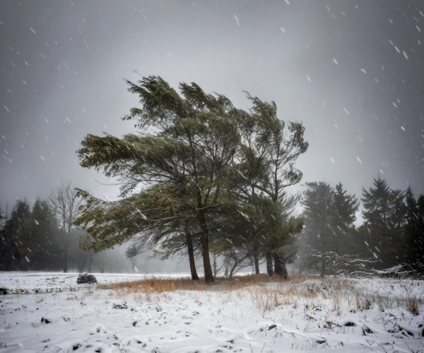 В Кузбассе вновь будет тепло, а ещё мокрый снег и ураганный ветер