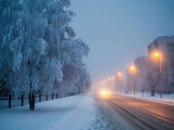 Пятница в Кузбассе: мороз до -25 и небольшая метель
