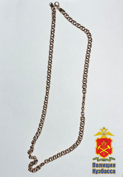 Прокопчанин похитил золотую цепь стоимостью 90 тысяч рублей и оставил её себе