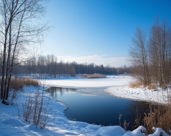 В четверг ясная погода сохранится. Ночью в Кузбассе похолодает до -36