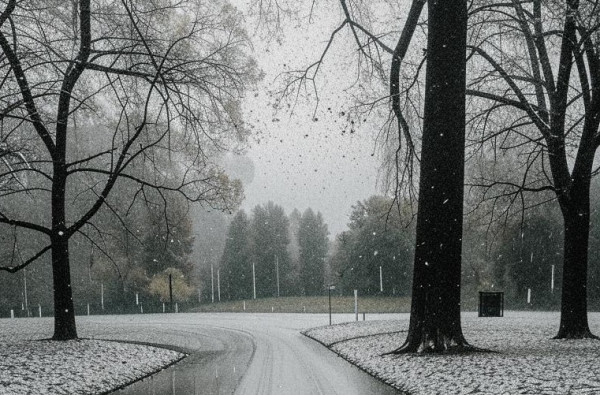 Пасмурная погода с мокрым снегом ожидается в Кузбассе в четверг