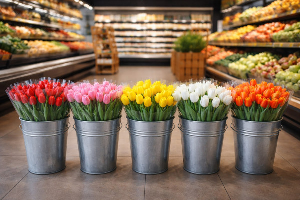 Двое прокопчан ночью вынесли из магазина пять вёдер тюльпанов