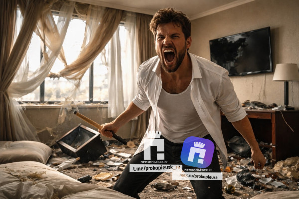 В Прокопьевске постоялец разнёс номер в гостинице В Прокопьевске постоялец разнёс номер в гостинице