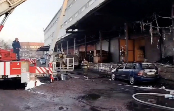В Прокопьевске произошёл пожар в торговом центре